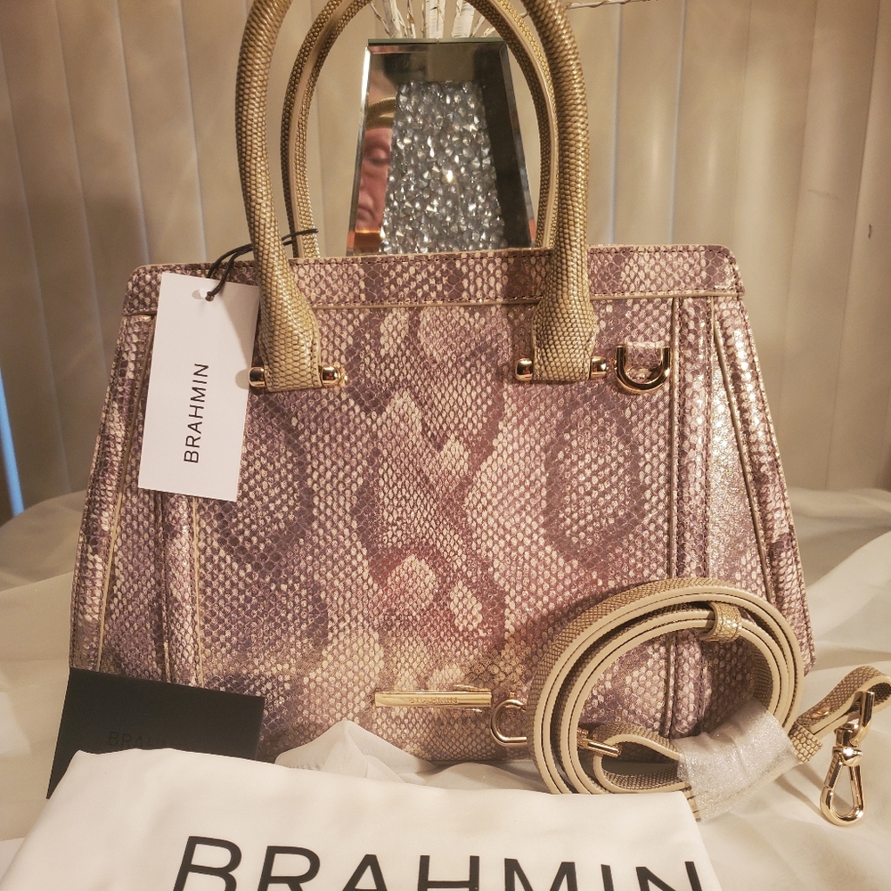 🐍BRAHMIN EXCLUSIVE LIMITED EDITION SMALL ARDEN - "GOLD BLISSFUL"  NWT